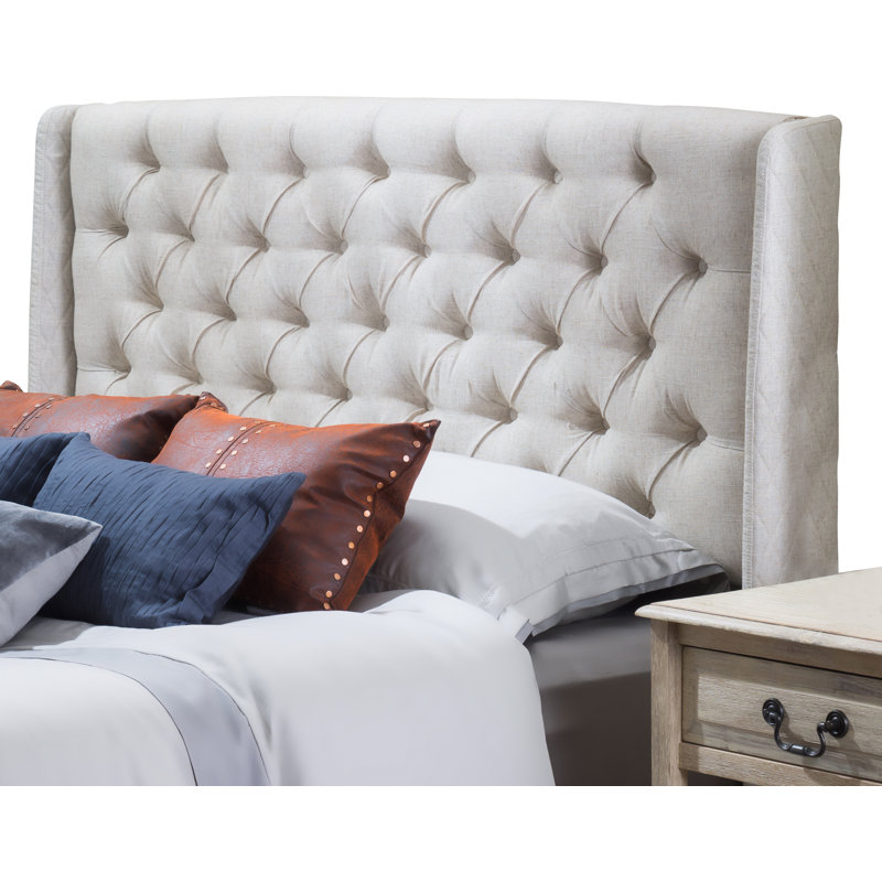Riley Upholstered Wingback Headboard & Reviews Joss & Main